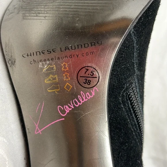 Kristin Cavallari x Chinese Laundry Over-the-Knee Suede Fringed Boots Sz. 7 1/2 - Picture 4 of 6